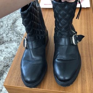Zara leather boots